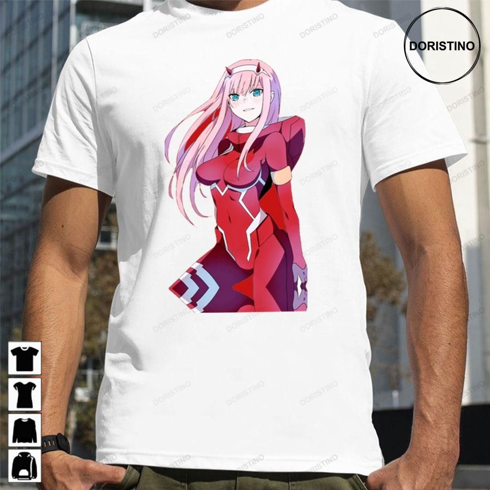 Waifu Pink Hair Zero Two Darling In The Franxx Limited Edition T-shirts